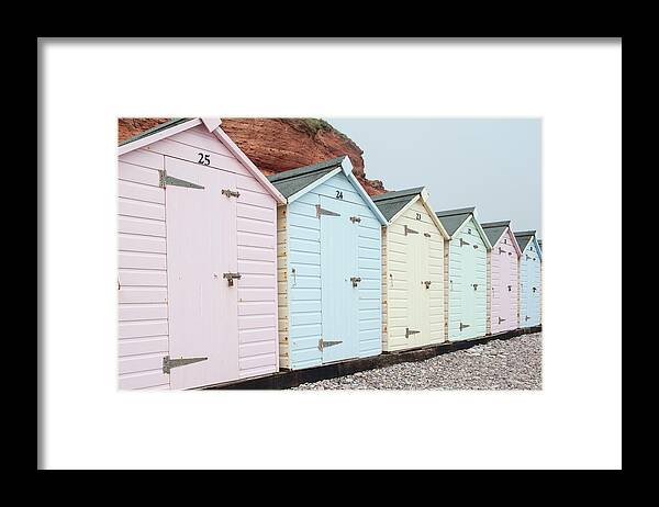 Beach Framed Print featuring the photograph Beach Huts vi by Helen Jackson