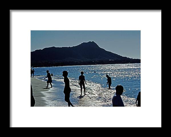 Hawaii Framed Print featuring the photograph Beach People by Jim Proctor