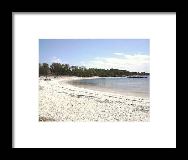 Beach Framed Print featuring the photograph Beach Solomons Island by Jimmy Clark