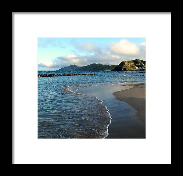 St Kitts Framed Print featuring the photograph Beach Walk by Ian MacDonald