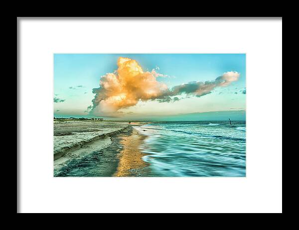 Georgia Framed Print featuring the photograph Beach Walk by Ray Silva