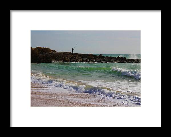 Beach Framed Print featuring the photograph Beachcaster Portugal by Eddie Barron