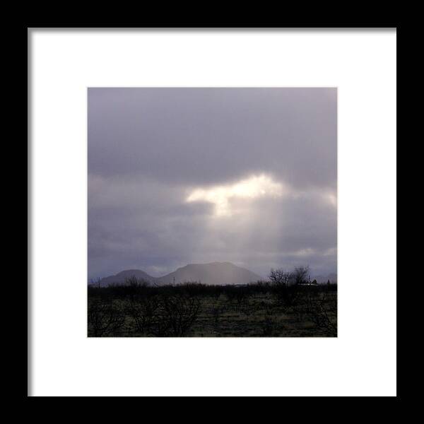 Sky Framed Print featuring the photograph Beam me up by Kathleen Nash
