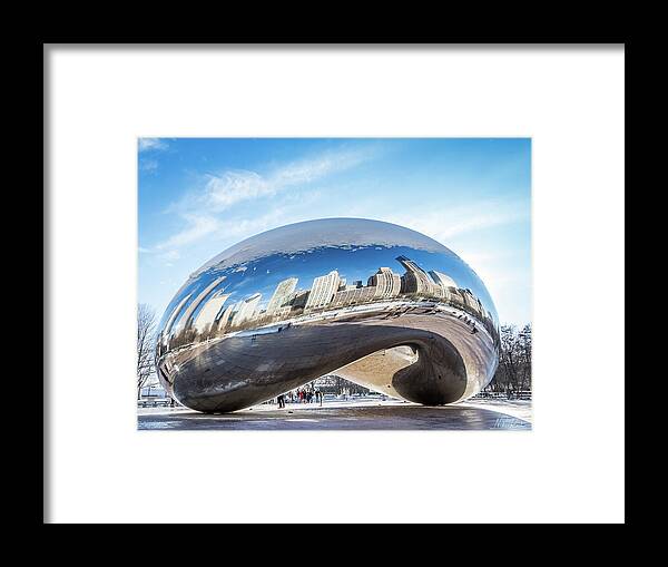 Usa Framed Print featuring the photograph Bean reflections by Framing Places