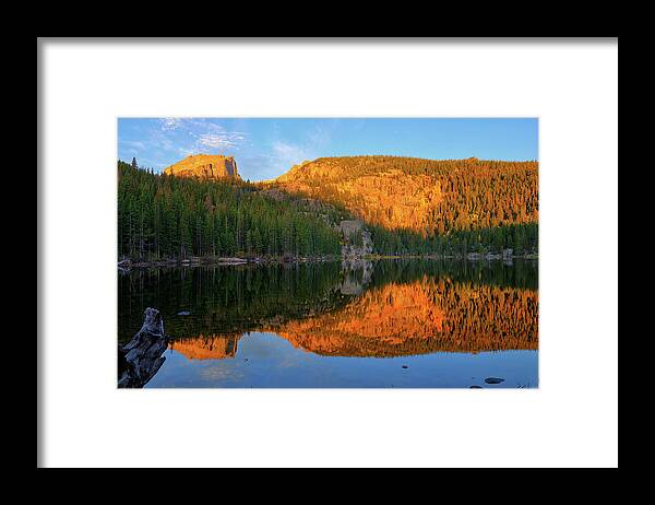 Bear Lake Framed Print featuring the photograph Bear Lake Dawn by Greg Norrell
