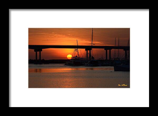 Sunset Framed Print featuring the photograph Beaufort Sunset by Dan Williams