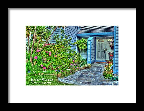 Hdr Framed Print featuring the photograph Beautiful Bay Home by Randy Wehner