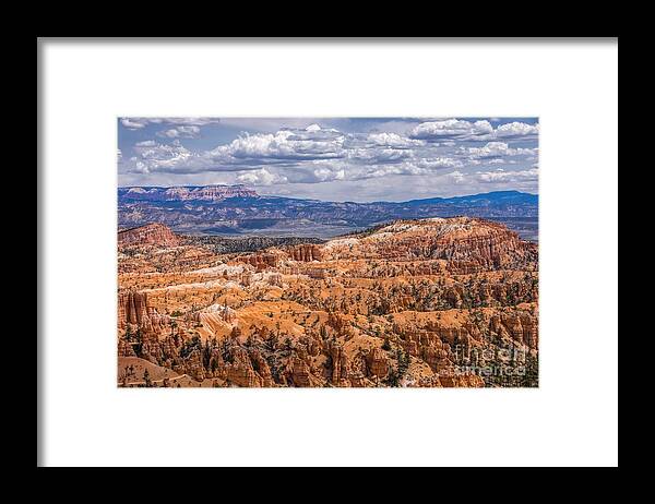 Bryce Framed Print featuring the photograph Beautiful Day in Bryce Canyon by Peggy Hughes