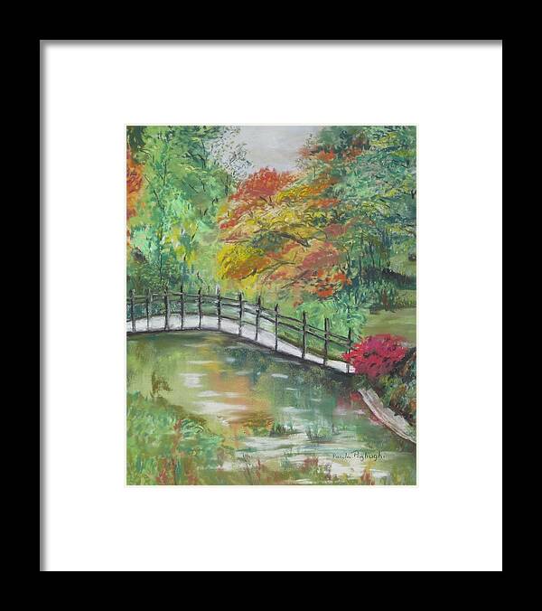 Painting Framed Print featuring the painting Beautiful Garden by Paula Pagliughi