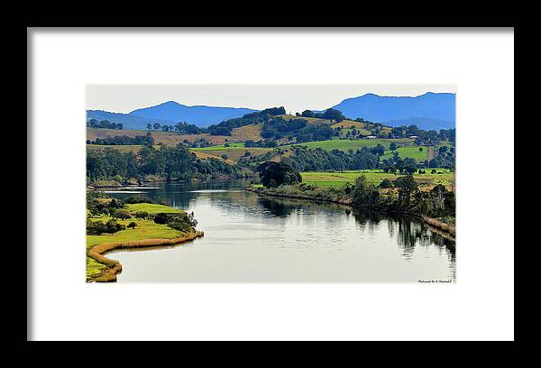 Manning River Taree Australia Framed Print featuring the photograph Beautiful Manning River 06663. by Kevin Chippindall