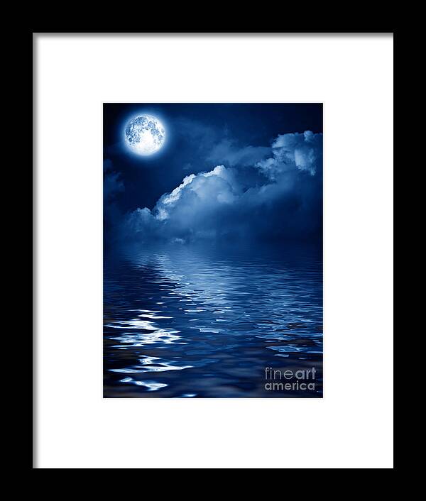 Beautiful Framed Print featuring the photograph Beautiful Mysterious Moon by Boon Mee