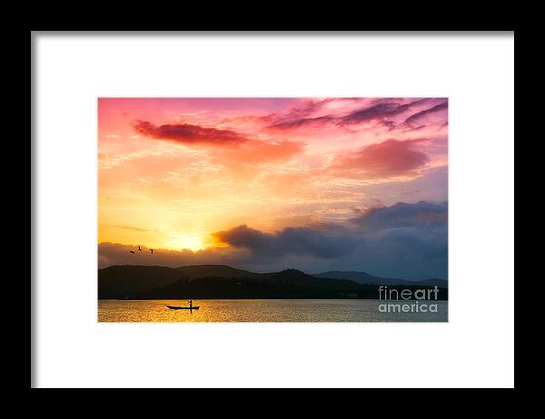 Sunset Framed Print featuring the photograph Beautiful Sunset by Charuhas Images