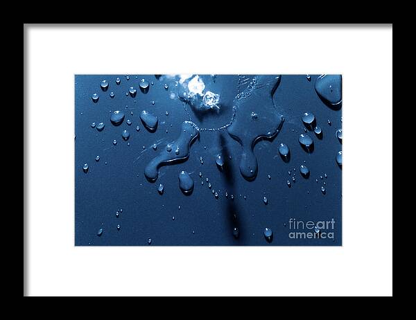 Splash Framed Print featuring the photograph Beautiful water splashes viewed from above by Simon Bratt