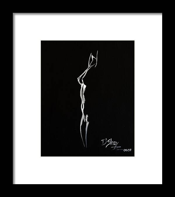 Nude Framed Print featuring the painting Beauty in the Shadows 8 by Don MacCarthy