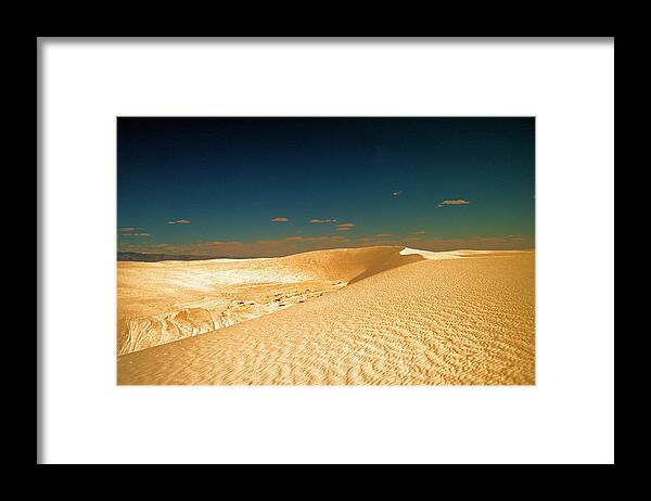 White Sands Framed Print featuring the photograph Beauty of White Sands by Jeff Swan