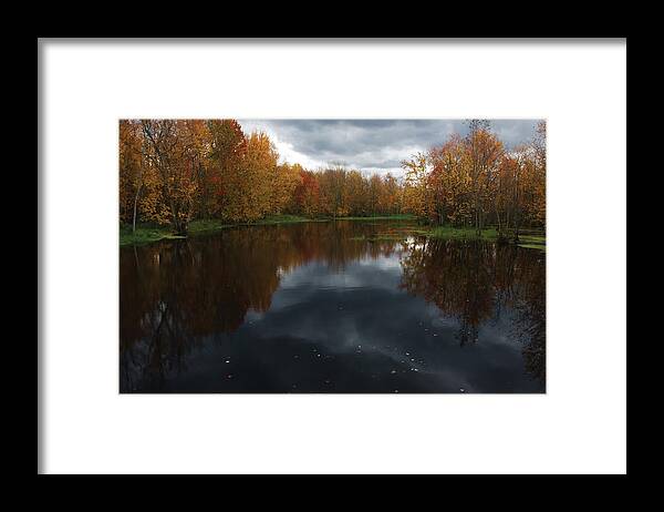 Nature Framed Print featuring the photograph Beaver River dramatic by Steve Somerville