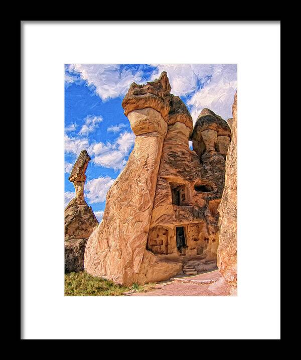 Bedrock Estates Framed Print featuring the painting Bedrock Estates by Dominic Piperata