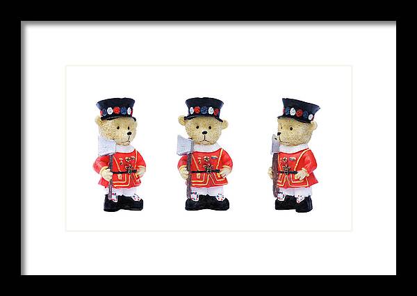 Beefeater Framed Print featuring the photograph Beefeaters by Meirion Matthias
