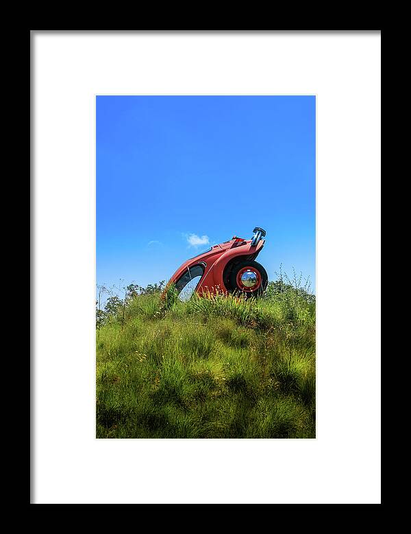 Volkswagen Framed Print featuring the photograph Beetle Underground by Micah Offman