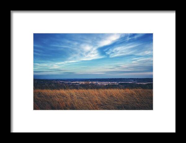 Wisconsin Landscape Framed Print featuring the photograph Before Sunset at Retzer Nature Center - Waukesha by Jennifer Rondinelli Reilly - Fine Art Photography