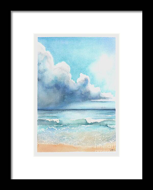 Gulf Framed Print featuring the painting Before the Storm by Hilda Wagner