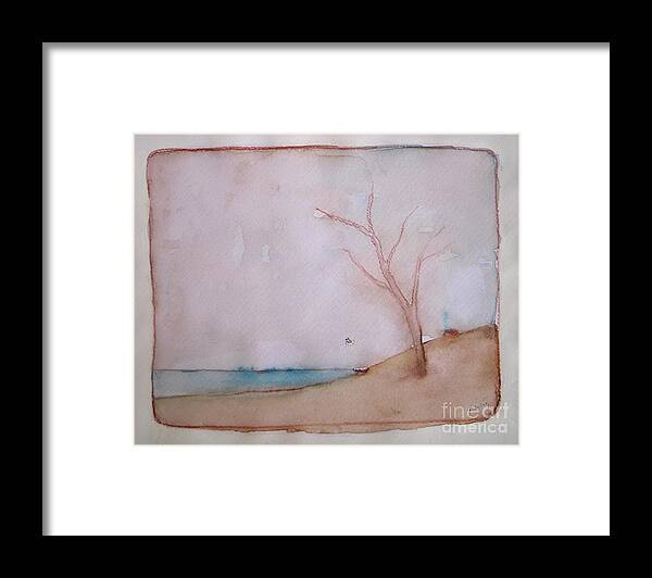 Landscape Framed Print featuring the painting Before Winter by Vesna Antic