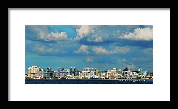 San Diego Framed Print featuring the photograph Behind the Bridge by Dan McGeorge