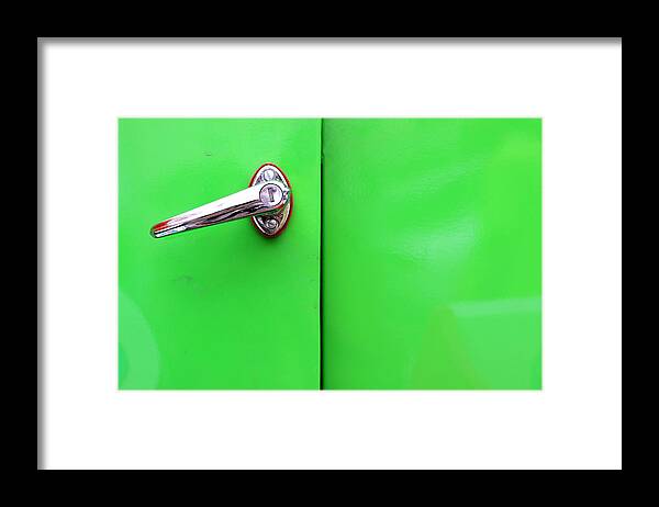 Green Surface Framed Print featuring the photograph Behind the Door of Jealousy by Prakash Ghai