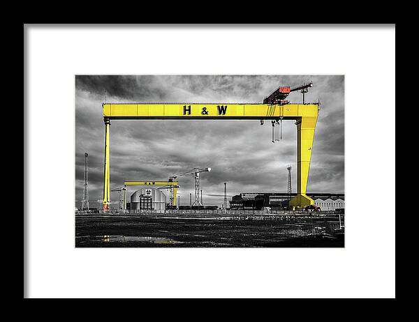 Belfast Framed Print featuring the photograph Belfast Shipyard 3 by Nigel R Bell