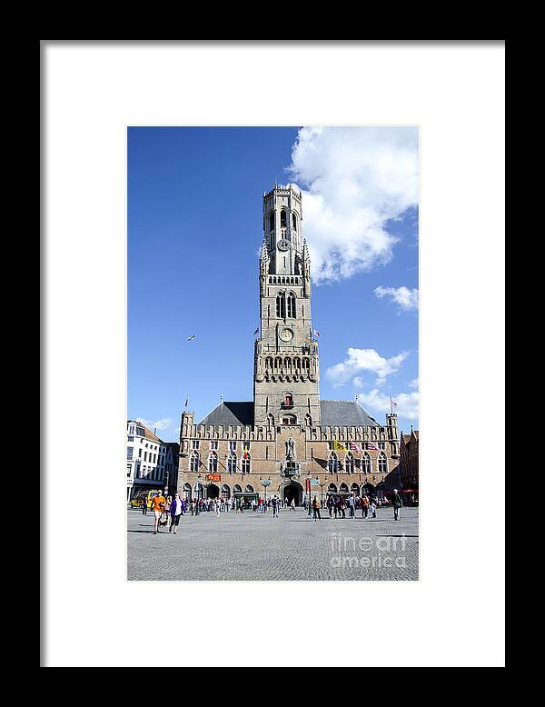 Belfry Framed Print featuring the photograph Belfry of Bruges by Pravine Chester