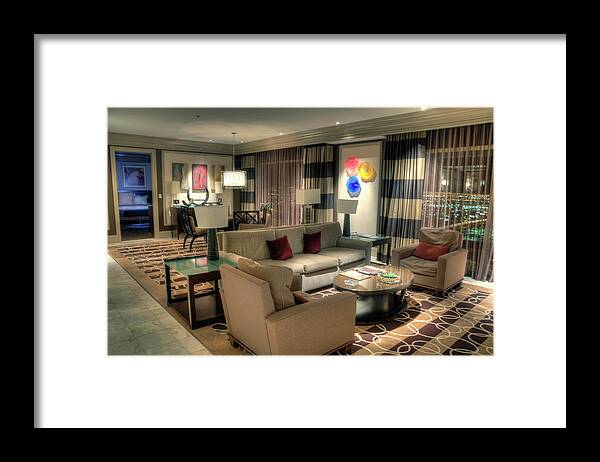 Bellagio Framed Print featuring the photograph Bellagio Penthouse Suite by Eddie Yerkish