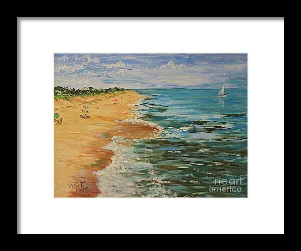 Beach Framed Print featuring the painting Beloved Beach - SOLD by Judith Espinoza