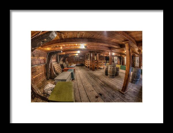Windjammer Framed Print featuring the photograph Below Deck by Fred LeBlanc
