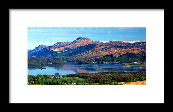 Scotland Framed Print featuring the photograph Ben Lomond and Loch Lomond by John McKinlay