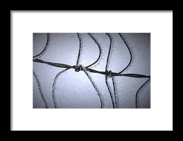 Silent Snow Framed Print featuring the digital art Bending Moment by Becky Titus