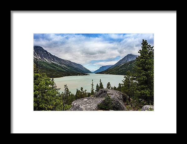 Trees Framed Print featuring the photograph Bennett Lake by Ed Clark