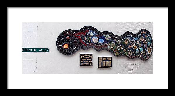 Mosaic Framed Print featuring the photograph Bennie's Alley Mosaic by DB Hayes