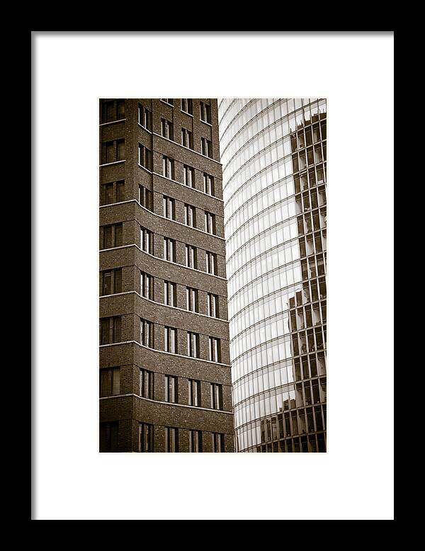 Frank Tschakert Framed Print featuring the photograph Berlin Potsdamer Platz Architecture by Frank Tschakert
