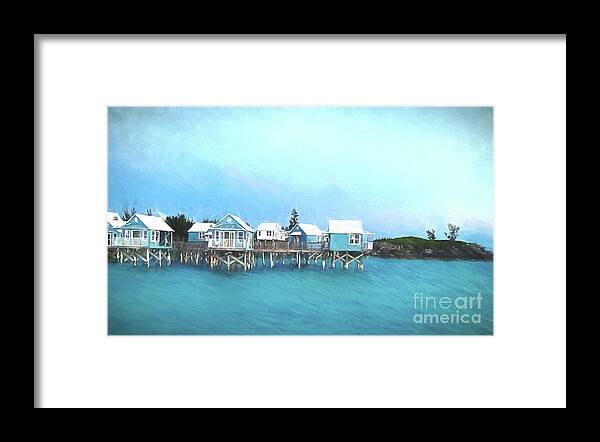 Beach Framed Print featuring the photograph Bermuda Coastal Cabins by Luther Fine Art