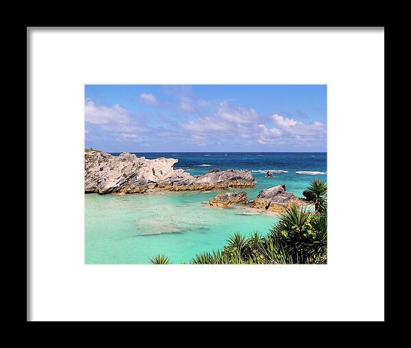 Bermuda Framed Print featuring the photograph Bermuda seascape by Janice Drew