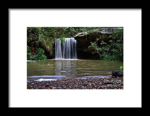 Waterfall Framed Print featuring the photograph Berowra Waterfall by Werner Padarin
