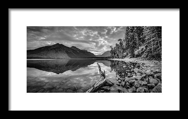 Glacier National Park Framed Print featuring the photograph Beside Still Waters by Adam Mateo Fierro