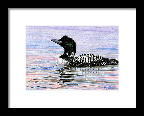 Loon Framed Print featuring the painting Best Dressed by Harry Moulton