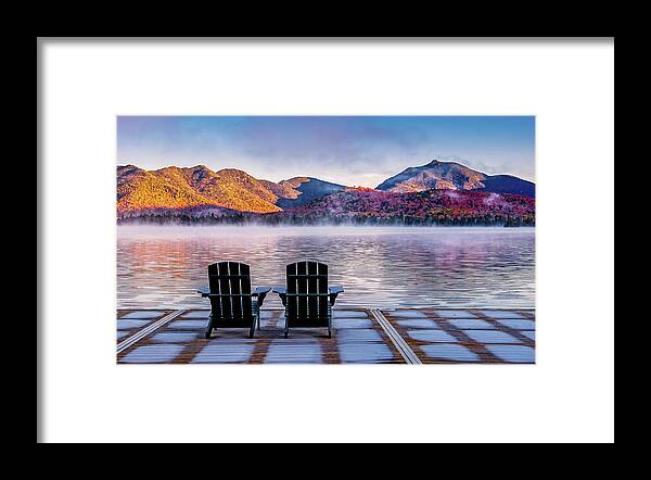 Adirondacks Framed Print featuring the photograph Best Seats in the Adirondacks by Neil Shapiro