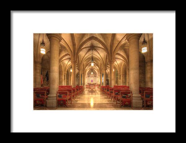 Sneffy Framed Print featuring the photograph Bethlehem Chapel Washington National Cathedral by Shelley Neff