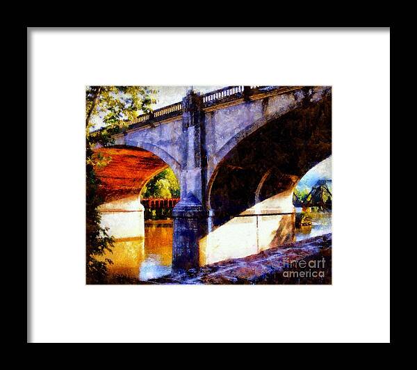 Bethlehem Pa Framed Print featuring the photograph Bethlehem PA Bridge - Tunnel vision by Janine Riley