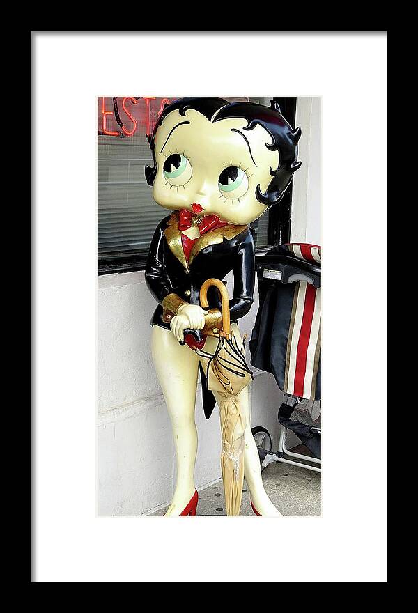 Betty Boop with Umbrella and Stroller Yoga Mat
