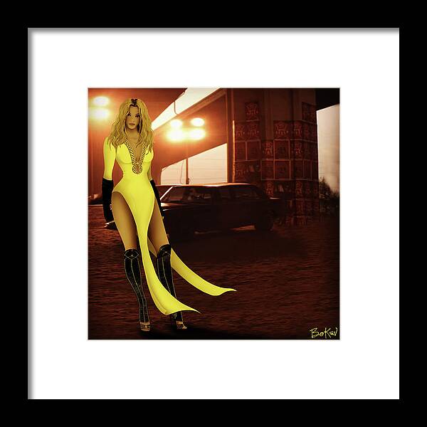 Beyonce Framed Print featuring the digital art Beyonce - Run The World Girls 1 by Bo Kev