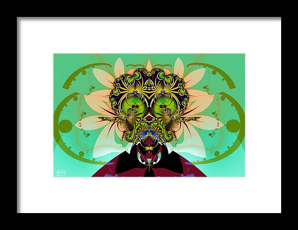 Jim Pavelle Framed Print featuring the digital art AckRack - Interplanetary by Jim Pavelle