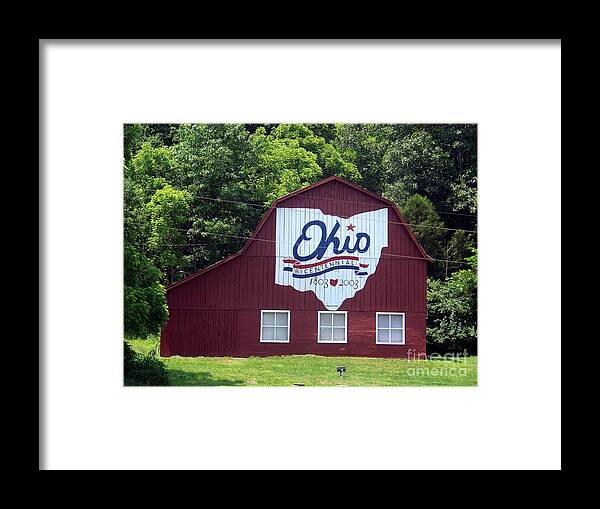 Ohio Framed Print featuring the photograph Ross County Bicentennial Barn by Charles Robinson